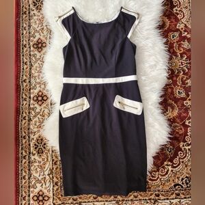 Joseph Ribkoff Black & White Dress